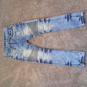 Square Zero Moto Pants 30x32